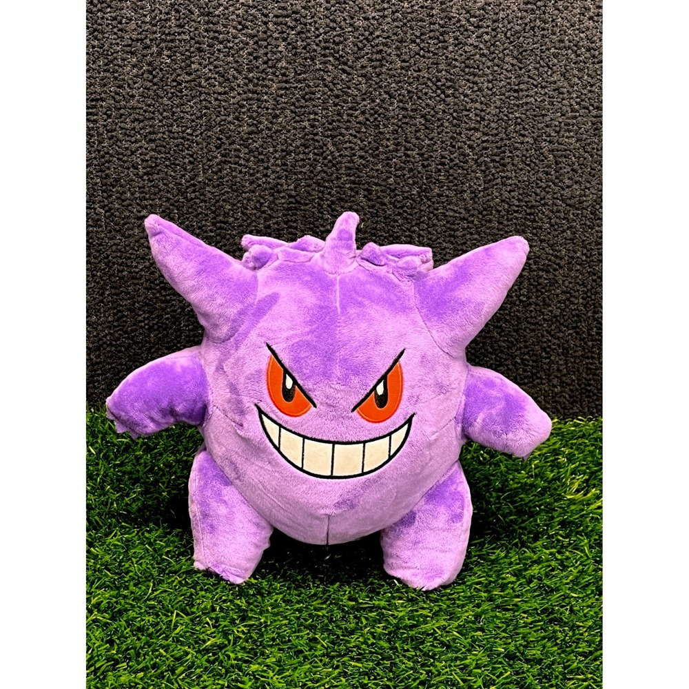 Pokemon Gengar Plush 10 Inch Purple Ghost Type Stuffed Animal Japanese Label